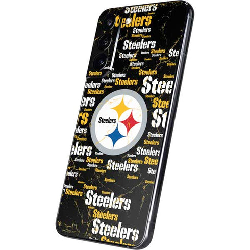NFL Pittsburgh Steelers Black Blast Galaxy S22 Plus Skin