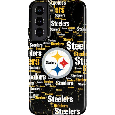 NFL Pittsburgh Steelers Black Blast Galaxy S22 Pro Case