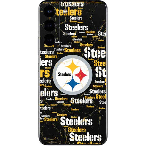 NFL Pittsburgh Steelers Black Blast Galaxy S22 Skin