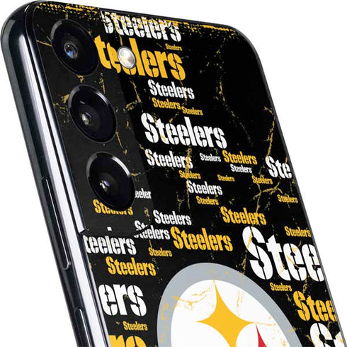 NFL Pittsburgh Steelers Black Blast Galaxy S22 Skin
