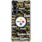NFL Pittsburgh Steelers Black Blast Galaxy S23 FE Clear Case