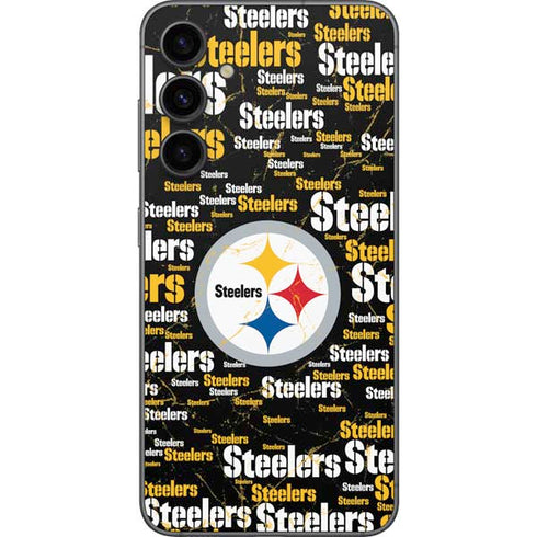 NFL Pittsburgh Steelers Black Blast Galaxy S23 FE Skin