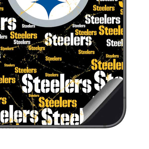 NFL Pittsburgh Steelers Black Blast Galaxy S23 FE Skin