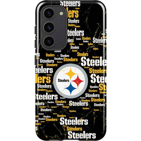 NFL Pittsburgh Steelers Black Blast Galaxy S23 Plus Pro Case