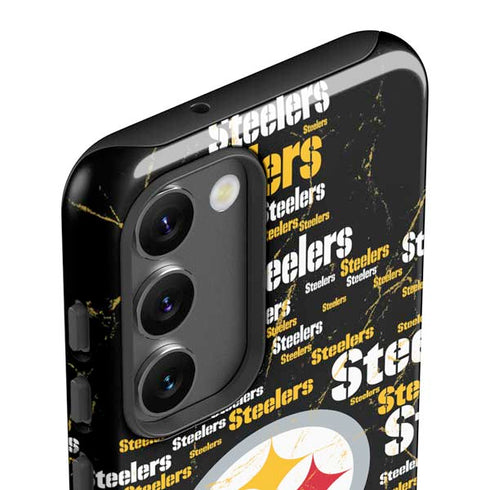 NFL Pittsburgh Steelers Black Blast Galaxy S23 Plus Pro Case
