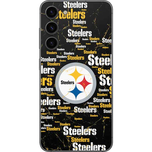 NFL Pittsburgh Steelers Black Blast Galaxy S23 Plus Skin