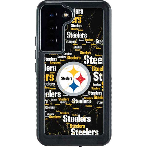 NFL Pittsburgh Steelers Black Blast Galaxy S23 Plus Waterproof Case