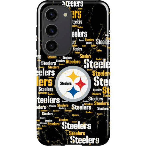 NFL Pittsburgh Steelers Black Blast Galaxy S23 Pro Case