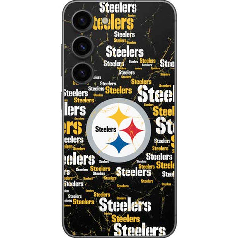 NFL Pittsburgh Steelers Black Blast Galaxy S23 Skin