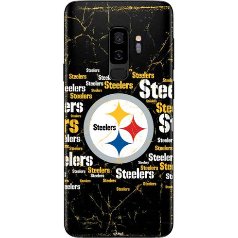 NFL Pittsburgh Steelers Black Blast Galaxy S9 Plus Skin