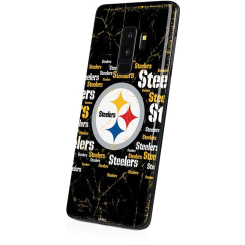 NFL Pittsburgh Steelers Black Blast Galaxy S9 Plus Skin