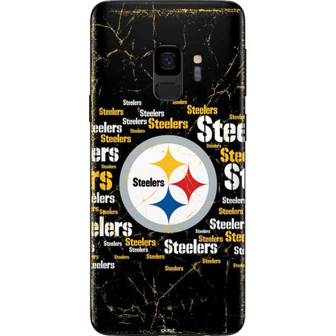 NFL Pittsburgh Steelers Black Blast Galaxy S9 Skin
