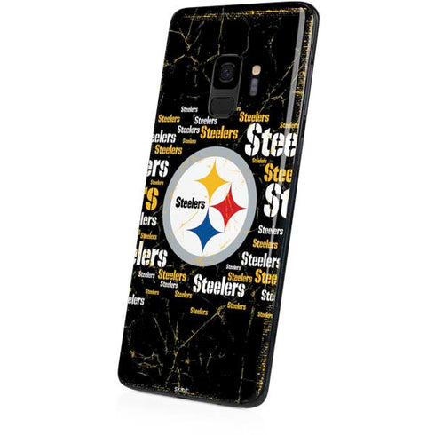 NFL Pittsburgh Steelers Black Blast Galaxy S9 Skin