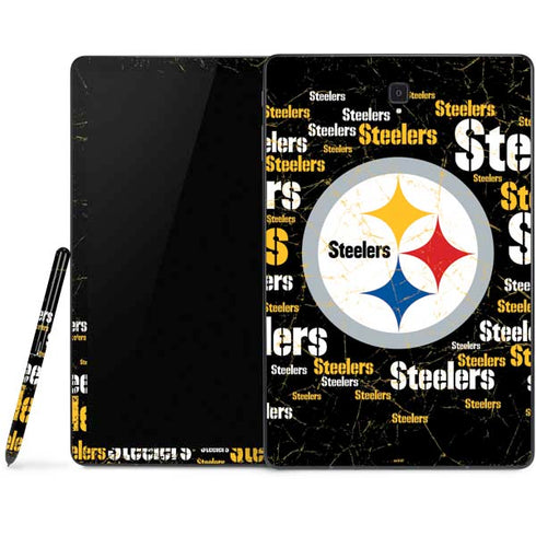 NFL Pittsburgh Steelers Black Blast Samsung Galaxy Tab Skin