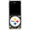 NFL Pittsburgh Steelers Black Blast Galaxy Z Flip5 5G Clear Case