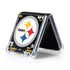 NFL Pittsburgh Steelers Black Blast Galaxy Z Flip5 5G Clear Case