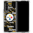 NFL Pittsburgh Steelers Black Blast Galaxy Z Fold4 5G Clear Case