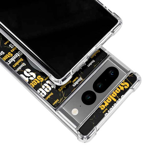 NFL Pittsburgh Steelers Black Blast Google Pixel 7 Pro Clear Case