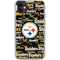 NFL Pittsburgh Steelers Black Blast iPhone 11 Clear Case