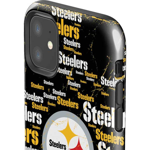 NFL Pittsburgh Steelers Black Blast iPhone 11 Impact Case