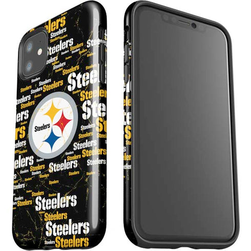 NFL Pittsburgh Steelers Black Blast iPhone 11 Impact Case