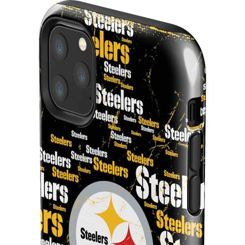 NFL Pittsburgh Steelers Black Blast iPhone 11 Pro Max Impact Case