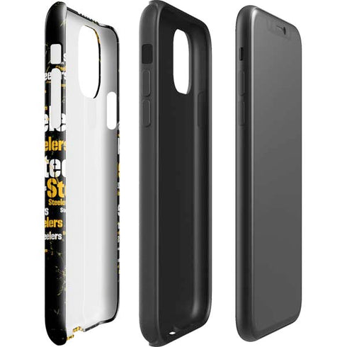 NFL Pittsburgh Steelers Black Blast iPhone 11 Pro Max Impact Case