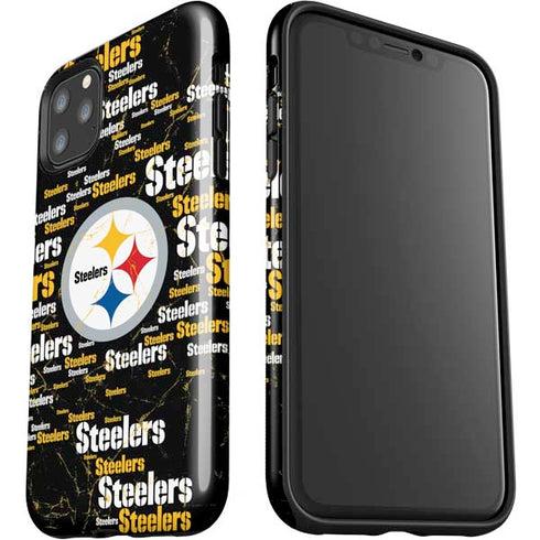 NFL Pittsburgh Steelers Black Blast iPhone 11 Pro Max Impact Case