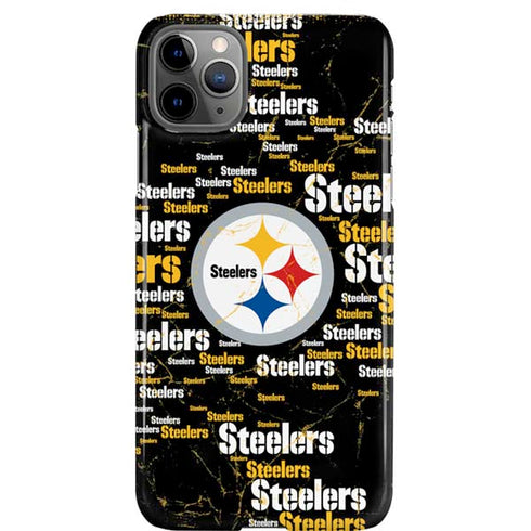 NFL Pittsburgh Steelers Black Blast iPhone 11 Pro Max Lite Case