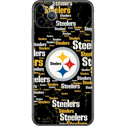 NFL Pittsburgh Steelers Black Blast iPhone 11 Pro Max Skin