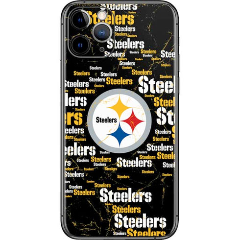 NFL Pittsburgh Steelers Black Blast iPhone 11 Pro Skin