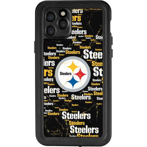 NFL Pittsburgh Steelers Black Blast iPhone 11 Pro Waterproof Case