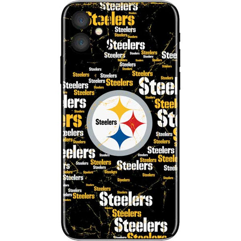 NFL Pittsburgh Steelers Black Blast iPhone 11 Skin