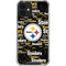 NFL Pittsburgh Steelers Black Blast iPhone 12 Clear Case