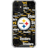 NFL Pittsburgh Steelers Black Blast iPhone 12 Clear Case