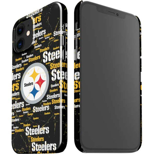 NFL Pittsburgh Steelers Black Blast iPhone 12 Mini Lite Case