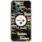 NFL Pittsburgh Steelers Black Blast iPhone 12 Pro Clear Case