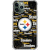 NFL Pittsburgh Steelers Black Blast iPhone 12 Pro Clear Case