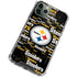 NFL Pittsburgh Steelers Black Blast iPhone 12 Pro Clear Case