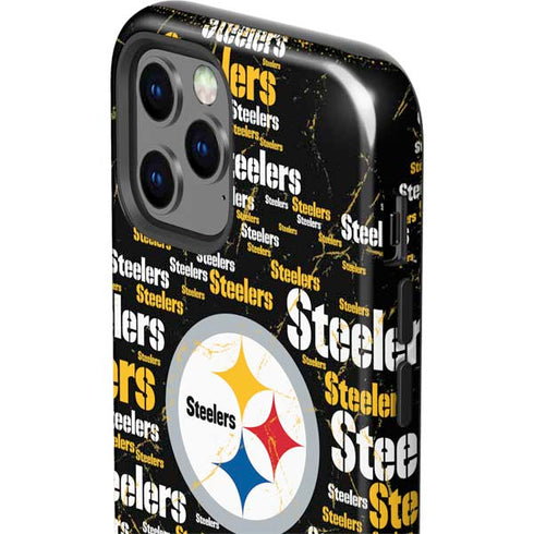 NFL Pittsburgh Steelers Black Blast iPhone 12 Pro Impact Case