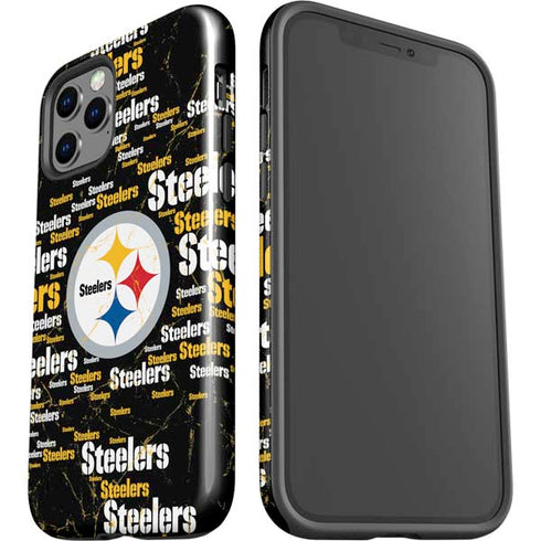 NFL Pittsburgh Steelers Black Blast iPhone 12 Pro Impact Case
