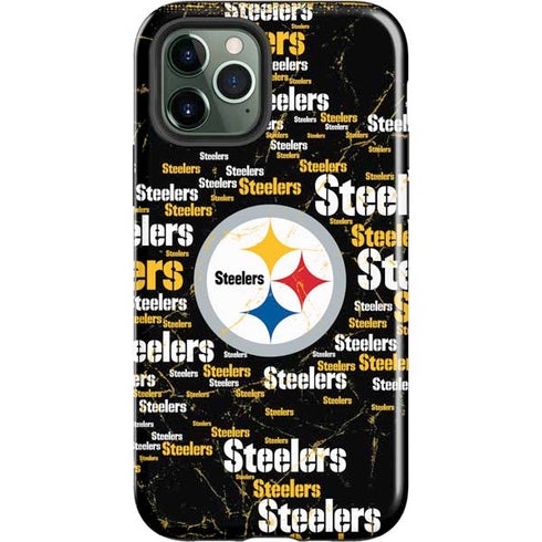 NFL Pittsburgh Steelers Black Blast iPhone 12 Pro Max Impact Case