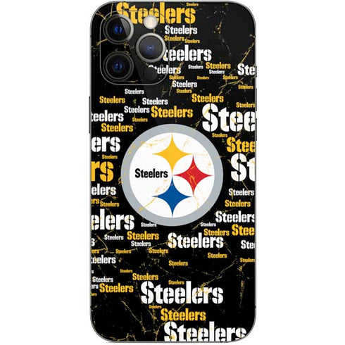 NFL Pittsburgh Steelers Black Blast iPhone 12 Pro Max Skin