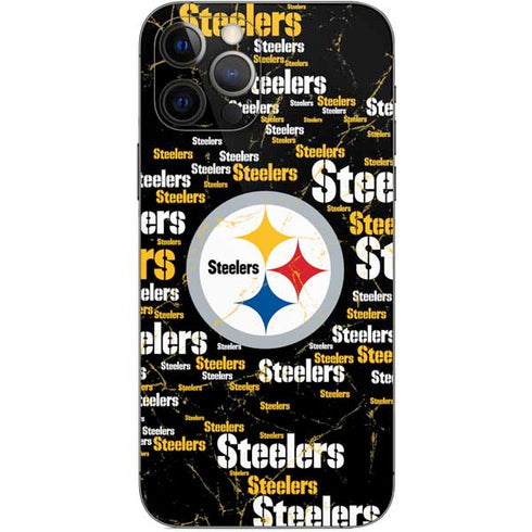NFL Pittsburgh Steelers Black Blast iPhone 12 Pro Skin