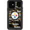 NFL Pittsburgh Steelers Black Blast iPhone 12 Waterproof Case