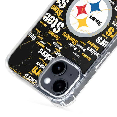NFL Pittsburgh Steelers Black Blast iPhone 13 MagSafe Case