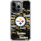 NFL Pittsburgh Steelers Black Blast iPhone 13 Pro Clear Case