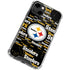 NFL Pittsburgh Steelers Black Blast iPhone 14 Clear Case