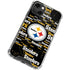 NFL Pittsburgh Steelers Black Blast iPhone 14 Plus Clear Case