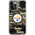 NFL Pittsburgh Steelers Black Blast iPhone 15 Pro Max Clear Case